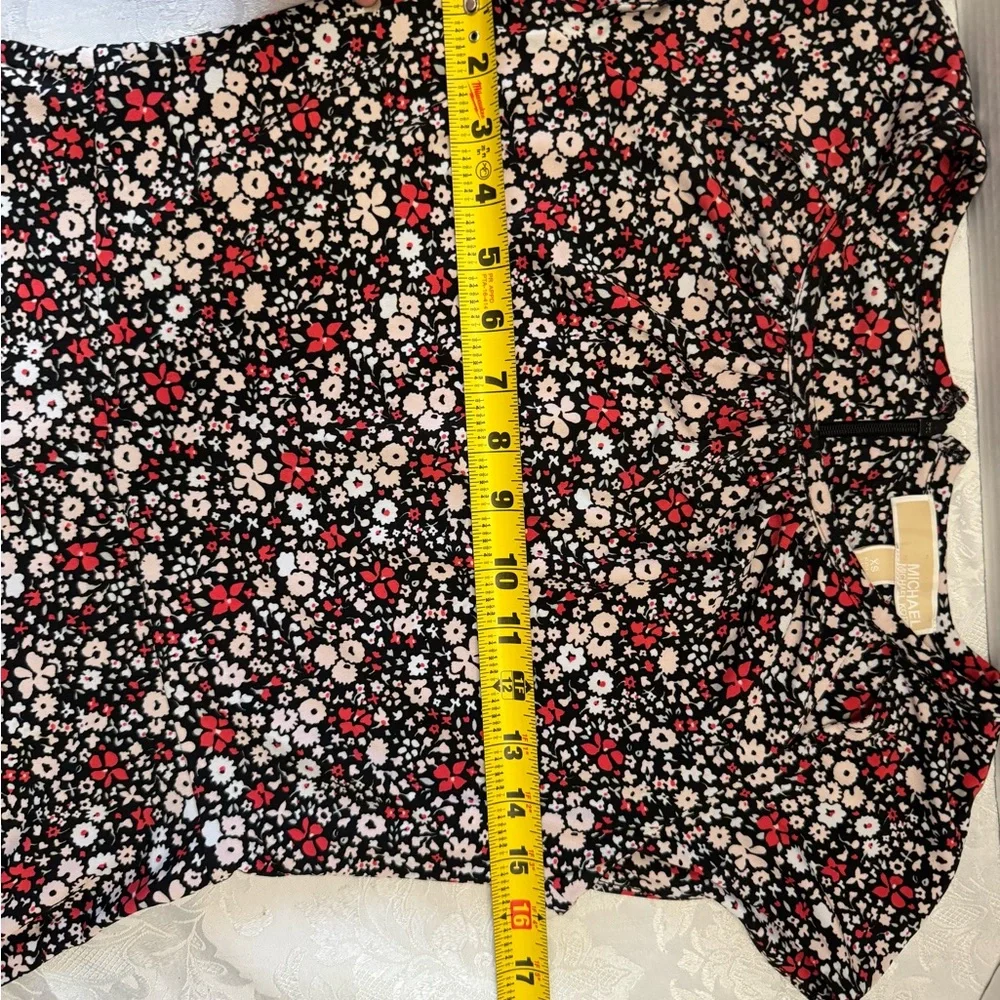 Michael Kors XS Brooks Floral Print Cut Out Dress Career Feminine Work Casual‎